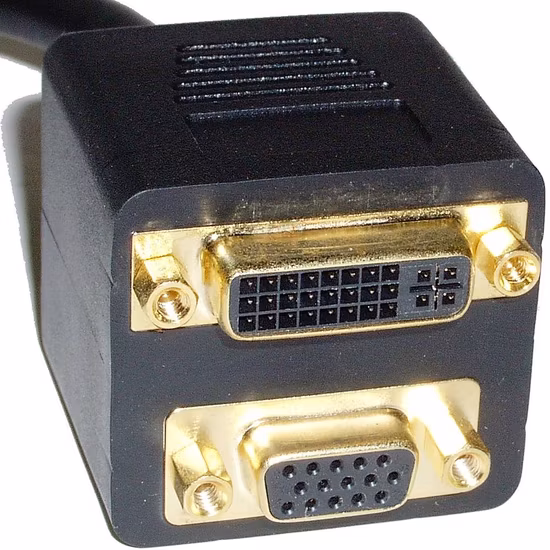 패시브 리플리케이터 케이블 DVI 1개 - DVI 1개 및 VGA 1개