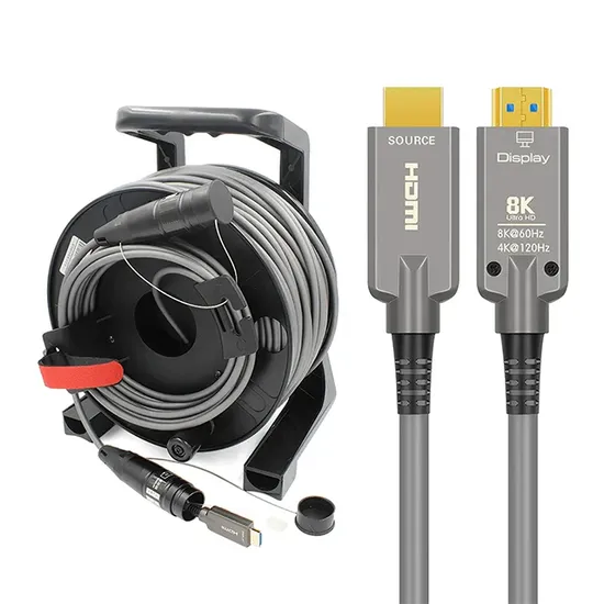 4K 광섬유 HDMI 2.0 기갑 케이블