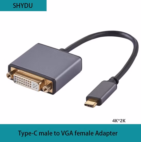 HD 4K 60Hz 어댑터 케이블 USB Type C - DVI