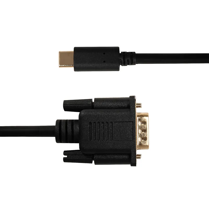 HDTV PC용 최고의 가격 1.8m 6FT USB 3.1 유형 C 수-VGA 수 변환기 케이블