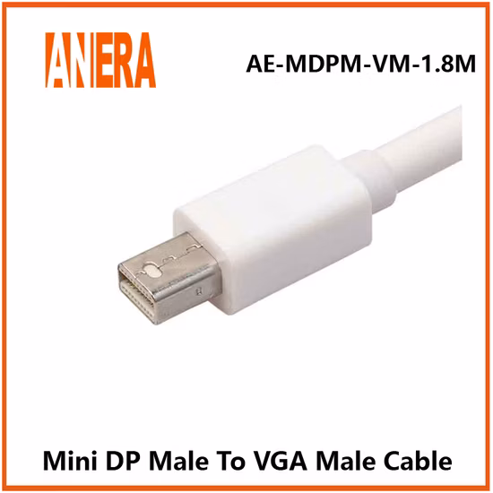 Anera 핫 세일 Dp 디스플레이 포트-VGA 변환기 비디오 어댑터 케이블 3m